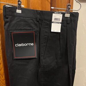 Claiborne Men's Corduroy Pants in Deep Black
